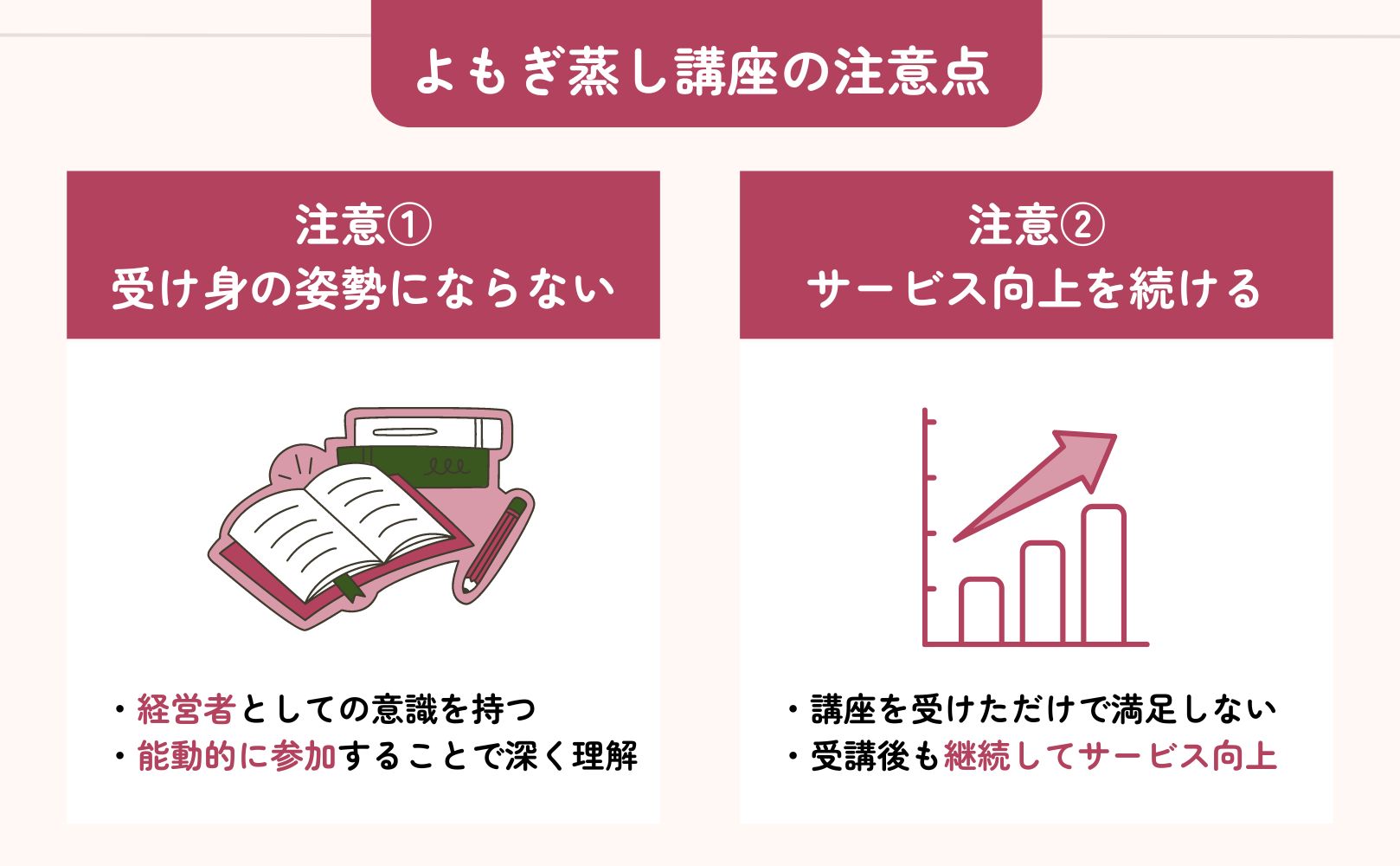 よもぎ講座の注意点